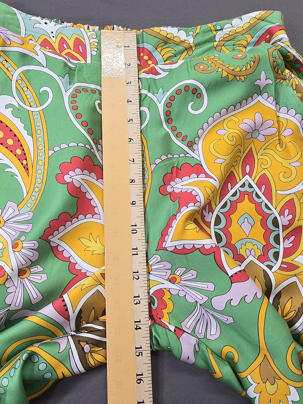 Haute Hippie Style Boho Patchwork Print Set Top XL Pants Wide Leg Lounge Outfit - Picture 13 of 16